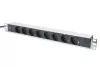 DIGITUS DN-95401 19" 1U PDU 8xCEE 7/3 schuko aljzat CEE7/7 csatlakozó 2m elosztósor