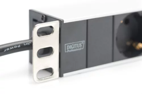 DIGITUS DN-95401 19" 1U PDU 8xCEE 7/3 schuko aljzat CEE7/7 csatlakozó 2m elosztósor