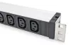 DIGITUS DN-95429 19" 1U PDU 230V 10A 9xIEC C13 aljzat IEC C14 csatlakozó 2m elosztósor