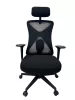 Aarven, Fekete, 3D kartámaszos, 2D fejtámaszos, deréktámaszos, Irodai szék  /2db/