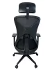 Aarven, Fekete, 3D kartámaszos, 2D fejtámaszos, deréktámaszos, Irodai szék  /2db/