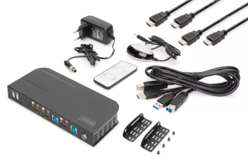 DIGITUS DS-12874 UHD 4K 60Hz 2 port HDMI KVM Switch
