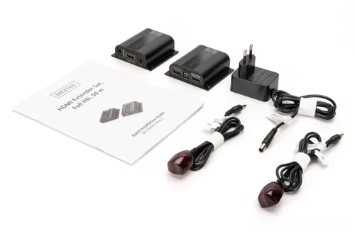 DIGITUS DS-55100-1 HDMI Full HD 60Hz Cat.6/Cat.6A/Cat.7 50m extender szett