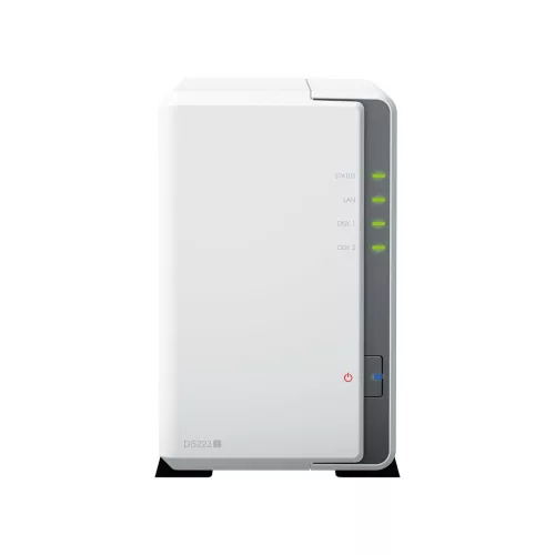 Synology DiskStation DS223j (1GB) 2x SSD/HDD lemezes NAS + regisztrációs kártya