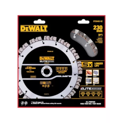 DEWALT Vágótárcsa, Elite Diamond, 230mm, többcélú