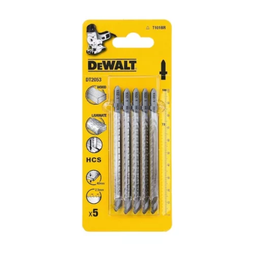 DEWALT Dekopírfűrészlap, fa, 5db, T101BR, 40mm