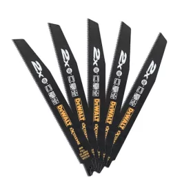   DEWALT Orrfűrészlap, 228mm, 5db, 2xlap, 10 TPI, általános