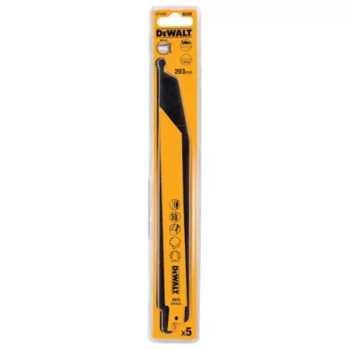 DEWALT Orrfűrészlap, 203mm, 5db, fém, 3-8mm, kettősfém