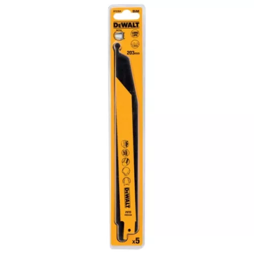 DEWALT Orrfűrészlap, 203mm, 5db, fém, 3mm, kettősfém