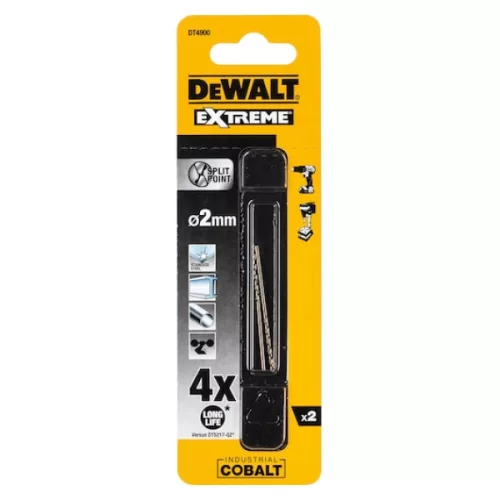 DEWALT Fémfúrószár, HSS-E, 2mm, ipari kobalt, 2db