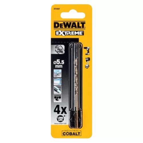 DEWALT Fémfúrószár, HSS-E, 5,5mm, ipari kobalt