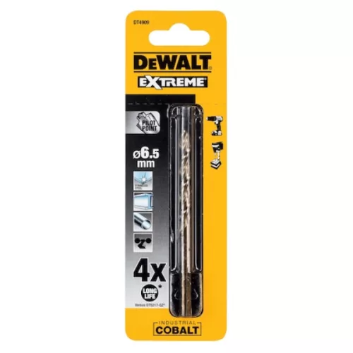 DEWALT Fémfúrószár, HSS-E, 6,5mm, ipari kobalt