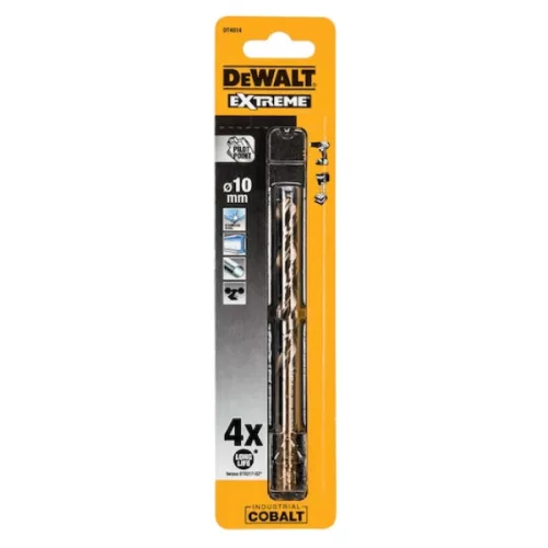 DEWALT Fémfúrószár, HSS-E, 10mm, ipari kobalt