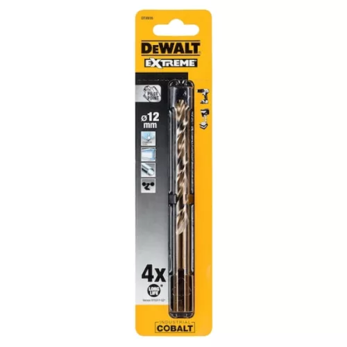 DEWALT Fémfúrószár, HSS-E, 12mm, ipari kobalt
