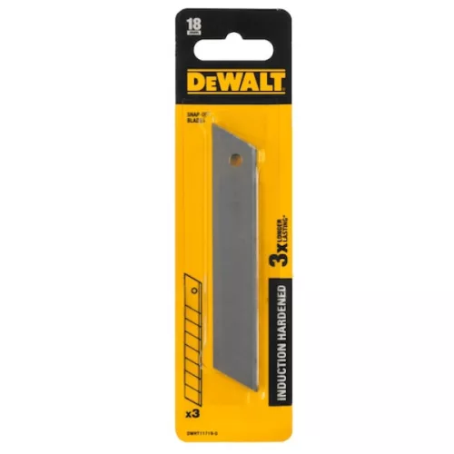 DEWALT Késpenge, 3x, 18mm, indukciósan edzett, tördelhető