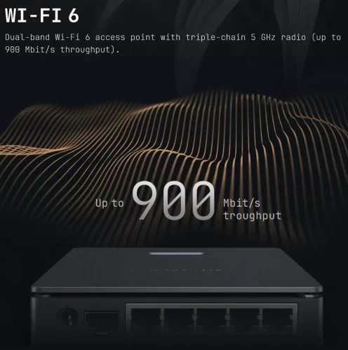 MikroTik E62iUGS-2axD5axT hAP ax S 5xGbE LAN 1x2.5G SFP port 802.11ax Wi-Fi 6 Vezeték nélküli router