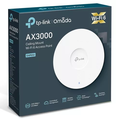TP-LINK ACCESS POINT EAP650 AX3000 Ceiling M DualBand WiFi6
