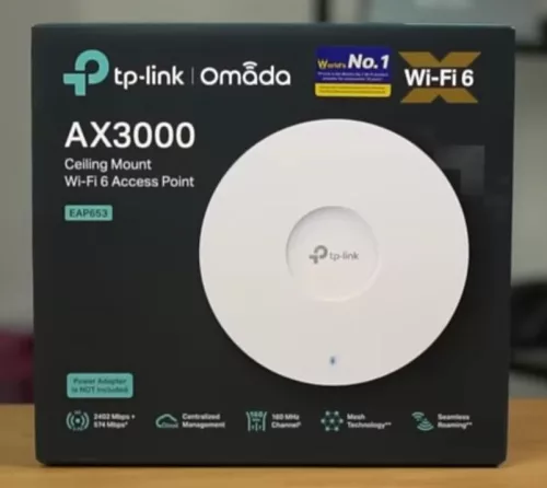 TP-LINK ACCESS POINT EAP653 AX3000 Ceiling M DualBand WiFi6