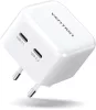 Vention USB-C+C (2port,35W/35W,fehér), töltő
