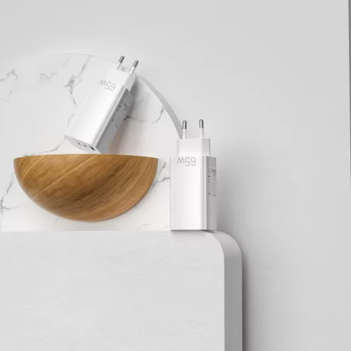 Vention USB-C+C+A (65W/30W/30W,  3-portos, fehér), töltő