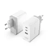 Vention USB-C*2+A (3port,GAN,100W/100W/30W,fehér), töltő