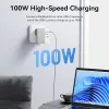 Vention USB-C*2+A (3port,GAN,100W/100W/30W,fehér), töltő