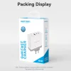 Vention USB-C*2+A (3port,GAN,100W/100W/30W,fehér), töltő