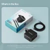Vention 4-port USB-C+C+C+A (140W/140W/30W/18W 4-portos, GaN, fekete),1,5m, töltő