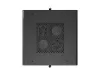 Lanberg FF01-6615-12B 19" 15U SZÉL:600mm MÉLY:600mm MAG:848mm lapraszerelt üvegajtós fekete álló rack szekrény