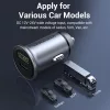 Vention USB-A+C (2port,18/20W, szürke, szivargyújtós), töltő