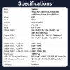Vention USB-A+C*2 (3port,100/30/18W, fekete,szivargyújtós), töltő