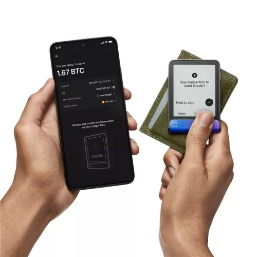 Ledger Flex Neptune Blue Crypto Hardware Wallet with Recovery Key