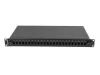 Lanberg FOP1-24SS-LDB 19" 1U 24xSC szimplex 24xLC duplex kötőkazettával szerelt fekete optikai patch panel