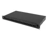 Lanberg FOP1-24SS-LDB 19" 1U 24xSC szimplex 24xLC duplex kötőkazettával szerelt fekete optikai patch panel
