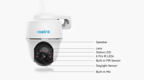 Reolink GO SERIES G430 WITH SOLAR PANEL ,5MP,H265,95°,IR10m,4G,akkumulátoros IP PT dómkamera + napelemes töltő
