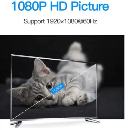 Vention Displayport -> HDMI,  (fekete), 3m, kábel