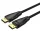 Vention Displayport/M -> Displayport/M (Szövet, fekete), 2m,  kábel
