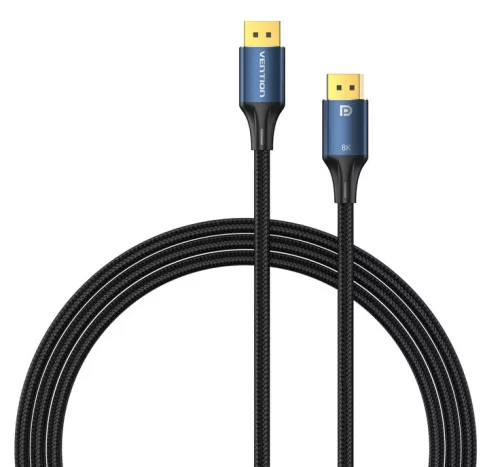 Vention DisplayPort/M (8K,HD, szövet, alu), 5m, kábel
