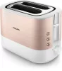 PHILIPS Viva Collection kenyérpirító, 950 W, 2 extra széles nyílás, beépített zsemlemelegítő, fém fedélburkolat