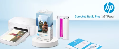 HP Sprocket Studio Plus fotópapír és tintapatron