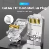 Vention FTP (Cat.6 ,RJ45,átlátszó) 10db, csatlakozó