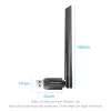 Vention AC650 USB Wifi adapter Dual Band + Antenna (fekete), adapter