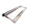 KELINE KEP-EMPTY-S 19"" 1U üres fekete patch panel 24 db keystone jack számára