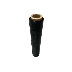   Kézi stretch fólia (Nyújtható, 23 mikron, Fekete), 114m, 1,2kg fólia, 2 kg/tekercs