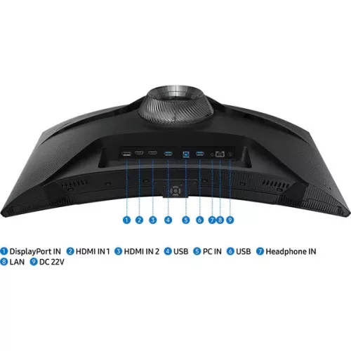 SAMSUNG 32" LS32BG650EUXEN G6 WQHD VA 16:9 1ms ívelt gamer monitor