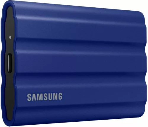 SAMSUNG SSD Külső, 1TB, T7 Shield, Kék, USB 3.2