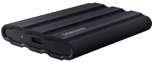 SAMSUNG SSD Külső, 2TB, T7 Shield, Fekete, USB 3.2