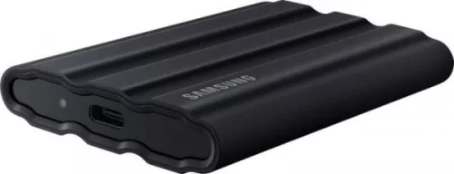 SAMSUNG SSD Külső, 4TB, T7 Shield, Fekete, USB 3.2