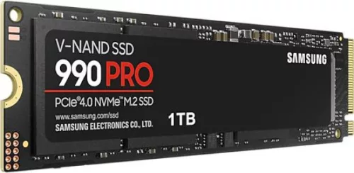 SAMSUNG SSD Belső, 1TB, 990 PRO, PCIe 4.0, NVMe 2.0, 600 TBW