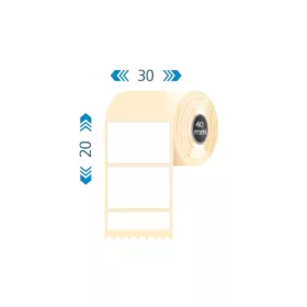 Tekercses PAPÍR címke 30x20mm 3500 db/tekercs